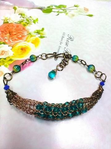 陳心音 - 金屬線包寶石手鍊