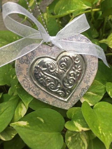 陳心音 - 錫雕+碟古巴特相框吊飾