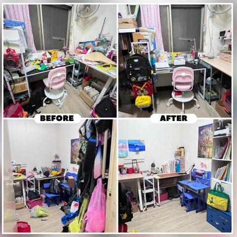 賴佩吟 - 小孩書房【整理前、後】