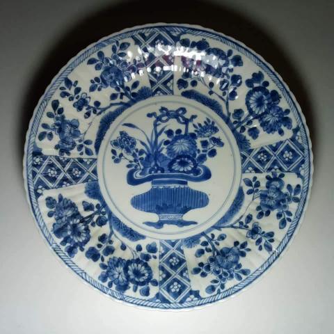 紫砂壺古陶瓷鑑定 - 清康熙-花口盤