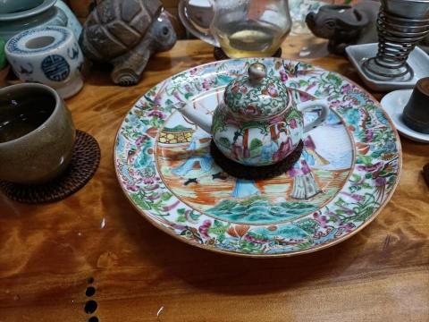 紫砂壺古陶瓷鑑定 - 清晚期-廣彩盤or壺