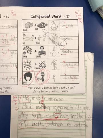 許美鈴 - Compound Word KK Practice +sentence writing