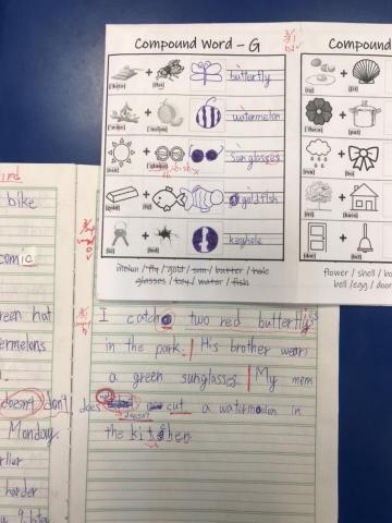 許美鈴 - Compound Word KK Practice +sentence writing