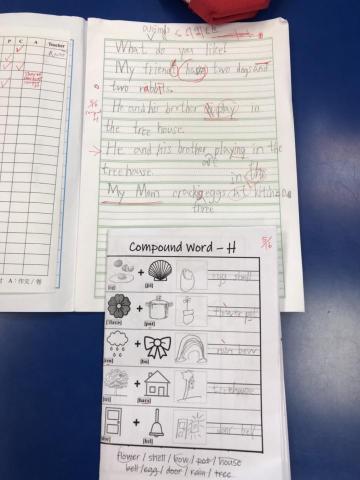 許美鈴 - Compound Word KK Practice +sentence writing