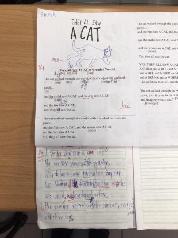 許美鈴 - Picture Booking Reading + sentence writing practice