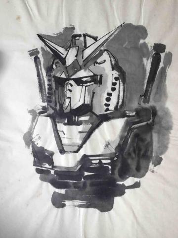 杜比作品 - 手繪(水墨)鋼彈 杜比作品 - 手繪(水墨)鋼彈