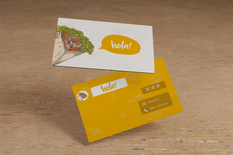 嗷創意熬設計 - 名片設計 墨西哥捲餅