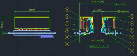 曾泓喻 - 2D總成、爆炸、零件繪圖