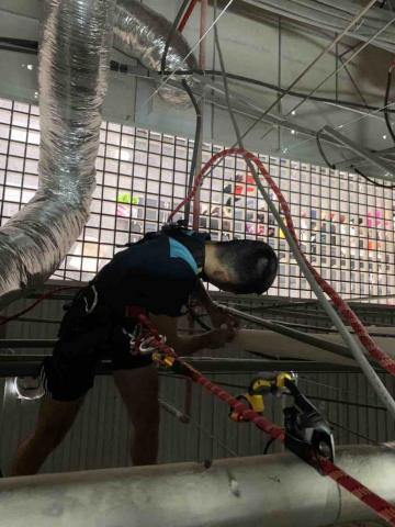 沅氣空調工程 - 南竿機場VRV高空作業