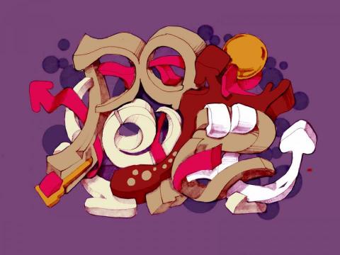 杜比作品 - 文字設計(電腦草圖) 杜比作品 - 文字設計(電腦草圖)