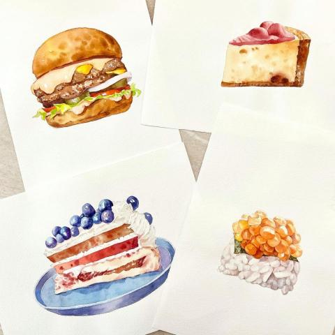 冉冉美術｜Yen Chun - ✨教師水彩作品