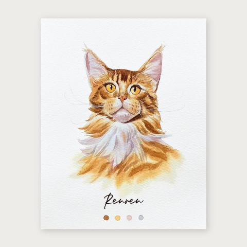 冉冉美術｜Yen Chun - ✨教師水彩作品