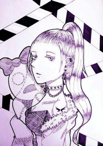 冰沙美術工作室🖌️✨ - 美少女漫畫風格 代針筆作品 
色調偏紫是因為拍攝光線濾鏡造成