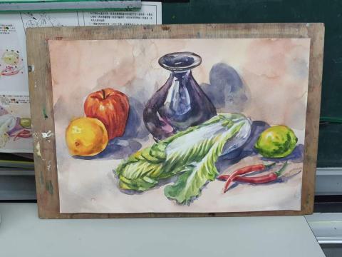 JuliaY - 水彩靜物（老師示範）