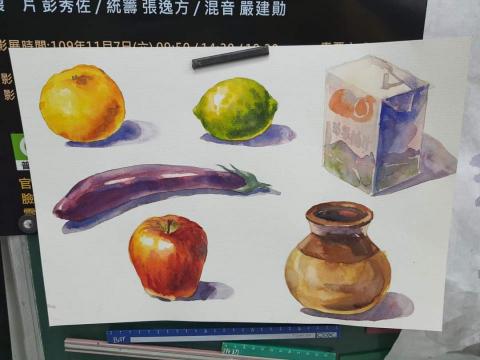 JuliaY - 老師示範水彩靜物