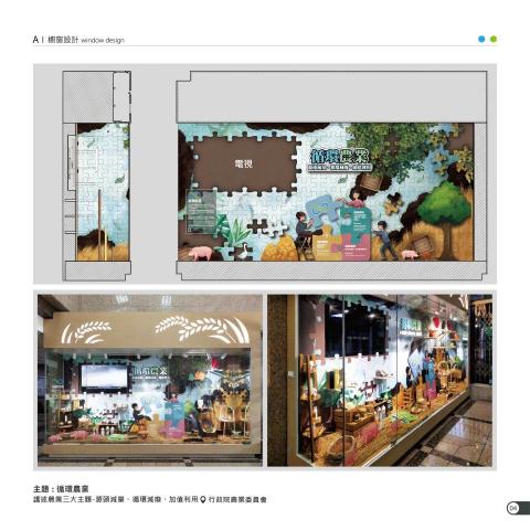 曾舜盈 - 農委會櫥窗設計-循環農業