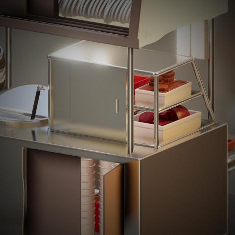 Maga 3D - Nomad小吃攤建模 細部圖