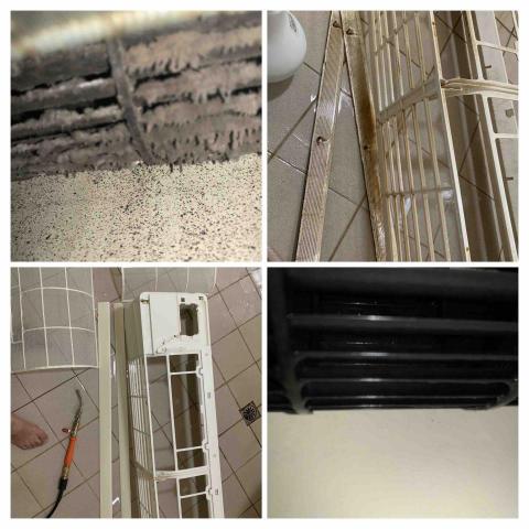 職手清潔工作室-洗衣機-冷氣清潔 - 鳳山美麗大姊預約2台分離式