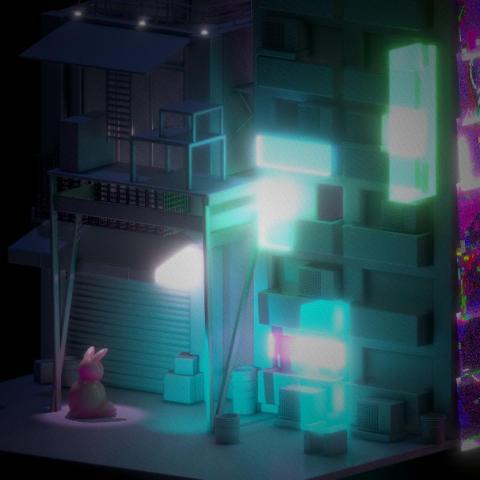Maga 3D - Nomad建模 廢棄小巷兔兔