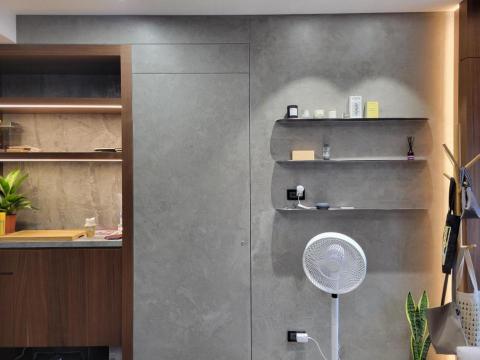 常盛裝潢油漆工程 - 司曼特造型隱藏門牆面