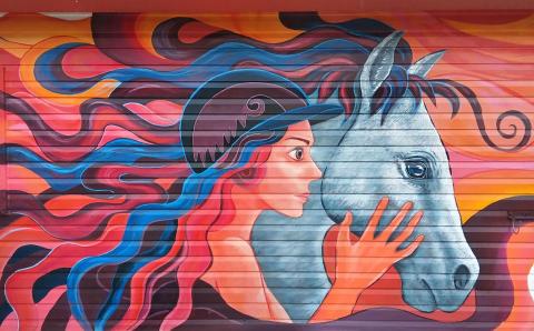 禾沐藝術工作室 - 馬術訓練場彩繪