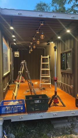 梁先生 - 貨櫃屋工業風燈具照明工程施工