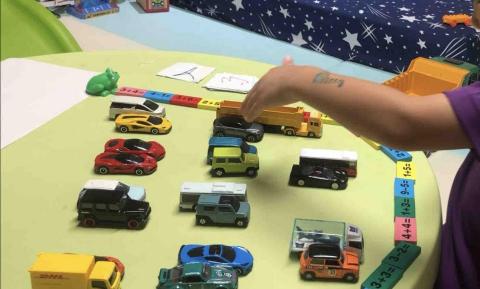 蝴蝶 課後家教 - 學齡前 小班 數學二個一數 實作