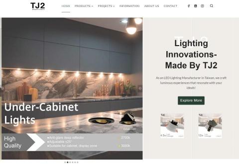 行銷管理一級棒 - 知名國貿公司官網架設-TJ2 Lighting | LED Lighting Manufacturer

服務項目:
1. 網站架構規劃
2. 使用者旅程地圖設計
3. 使用者體驗優化
4. 客製化網站設計與建議
5. 網站管理後台建置與維護
6. SEO策略規劃及內容更新
7. 伺服器規劃及程式維護