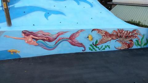 禾沐藝術工作室 - 濱海擋土牆彩繪