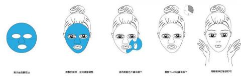 Miko Aesthetics 排版設計專家 - 面膜步驟手繪設計 Miko Aesthetics 排版設計專家 - 面膜步驟手繪設計