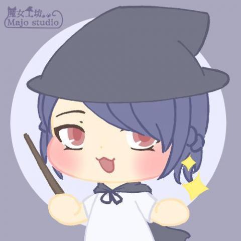 魔女工坊_Majo studio - 電繪_頭像_色塊風