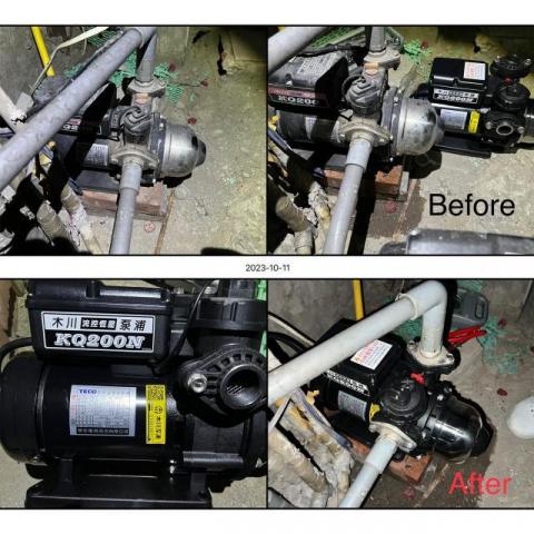 養元水電 - 更換加壓馬達