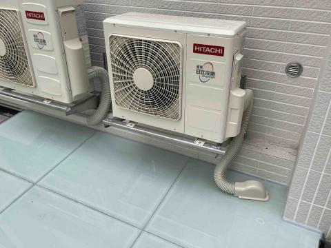 裕昌機電工程行 - 冷氣室外機安裝及銅管護管槽施工