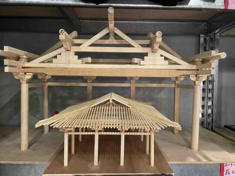 chi - 1:50木構造模型、1:20局部木構造模型