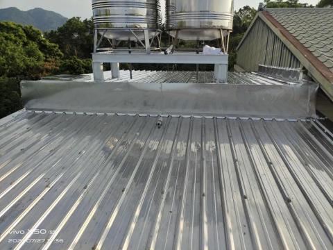 詮豐企業社 - 雙層白鐵浪板 H鋼水塔架設計安裝