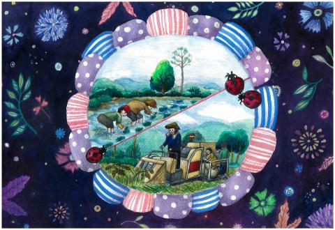 棋棋老師 - 壓克力畫 棋棋老師 - 壓克力畫