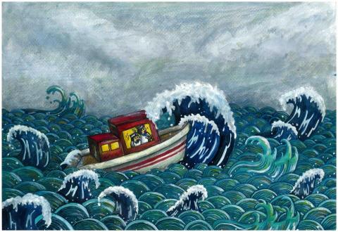 棋棋老師 - 壓克力畫 棋棋老師 - 壓克力畫