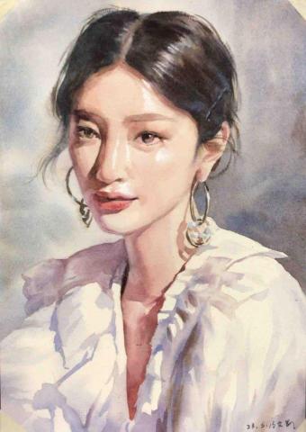 lee kai - 水彩人物教學示範