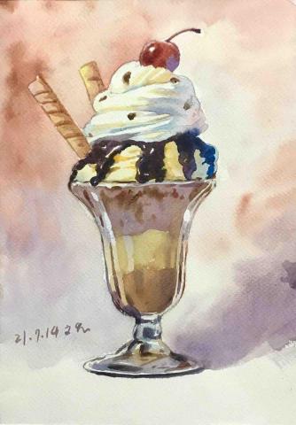 lee kai - 水彩示範