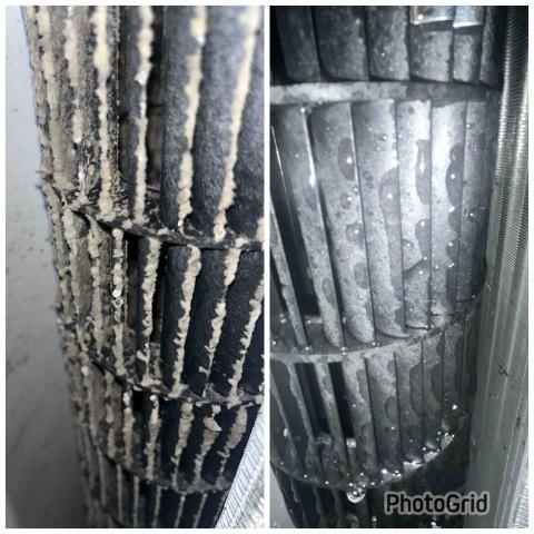 聖弘家電冷氣行 - 室內扇 清洗前後