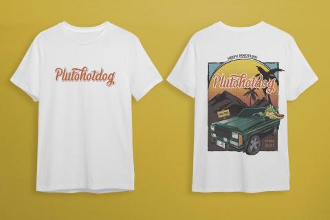 Yue月月 - 布魯托熱狗堡-T-shirt設計。