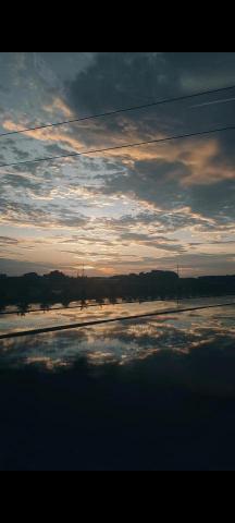 吳欣儒 - 風景照 台中前往台南的火車上捕捉的畫面