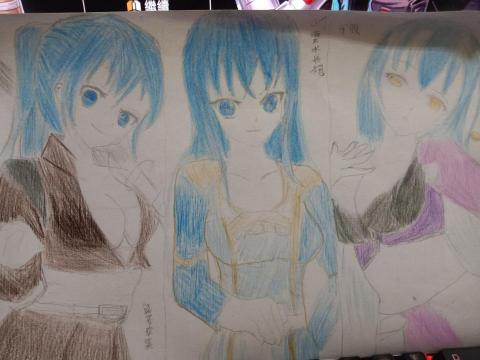 疾風繪畫教學 - 原創角色穿三件衣服