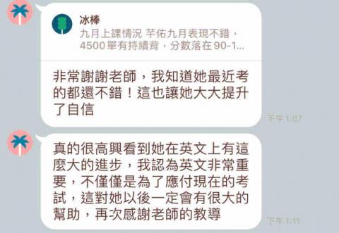 (獨創線上/無面授)高中英文教學專家沛琳、藝人指定、評價認證 - 學生進步 (獨創線上/無面授)高中英文教學專家沛琳、藝人指定、評價認證 - 學生進步