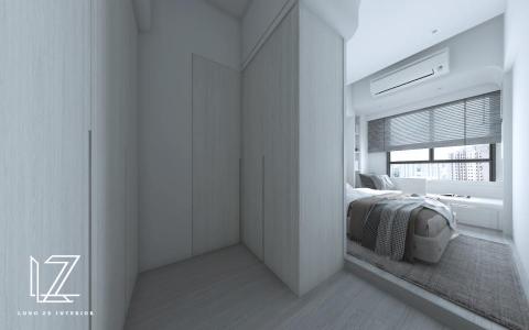 櫳澤室內空間設計 - 【 台中 ‧ 夢幻誠 】

▍小空間大夢想  ▍

高房價時代且空間侷限，如何在有限的空間，創造豐富的機能格局呢？

主臥房
以圓弧造型隱蔽樑體結構，區分閱讀臥榻、更衣室、雙人床擺放的位置，流線順暢，氛圍優雅。
將所有需求融入同一空間當中，讓空間能充分的利用。