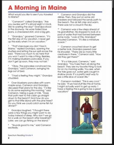 Amy - 使用教材spectrum reading,G4(相當於A2程度)