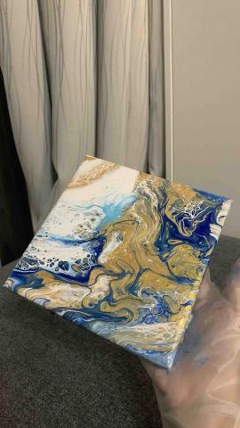 林愷憶 - 教幼稚園小朋友做流體畫