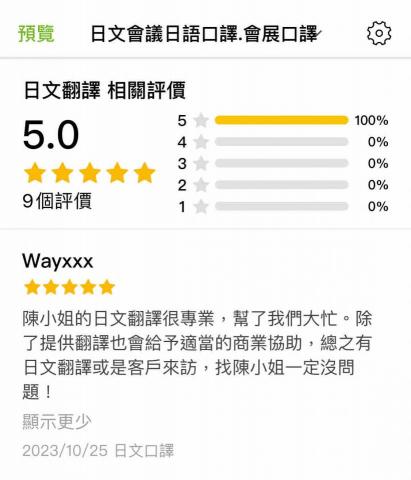 日文口譯會展訪廠口譯 - 優質禮儀口譯高效率.互利互惠雙贏.