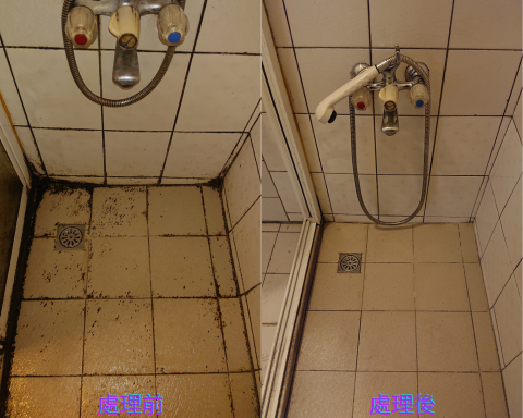 小城專業居家清潔 - 浴室嚴重發霉處裡前後 小城專業居家清潔 - 浴室嚴重發霉處裡前後