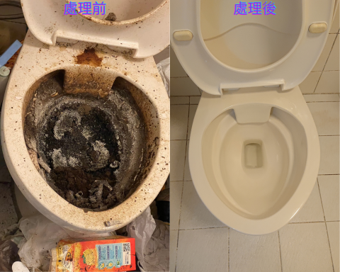 小城專業居家清潔 - 重症馬桶處裡前後 小城專業居家清潔 - 重症馬桶處裡前後